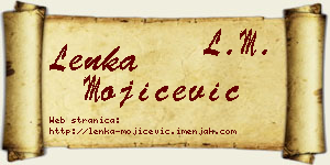 Lenka Mojićević vizit kartica